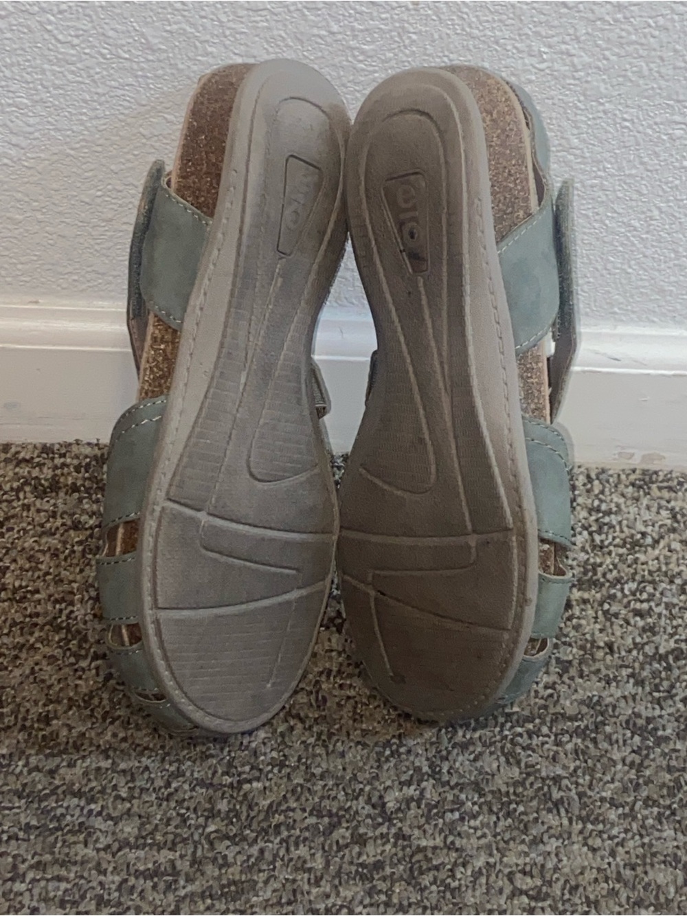 Earth Origins Sage Green Bosk Brenda Flats with Perforated Design Size 8W - Picture 12 of 16